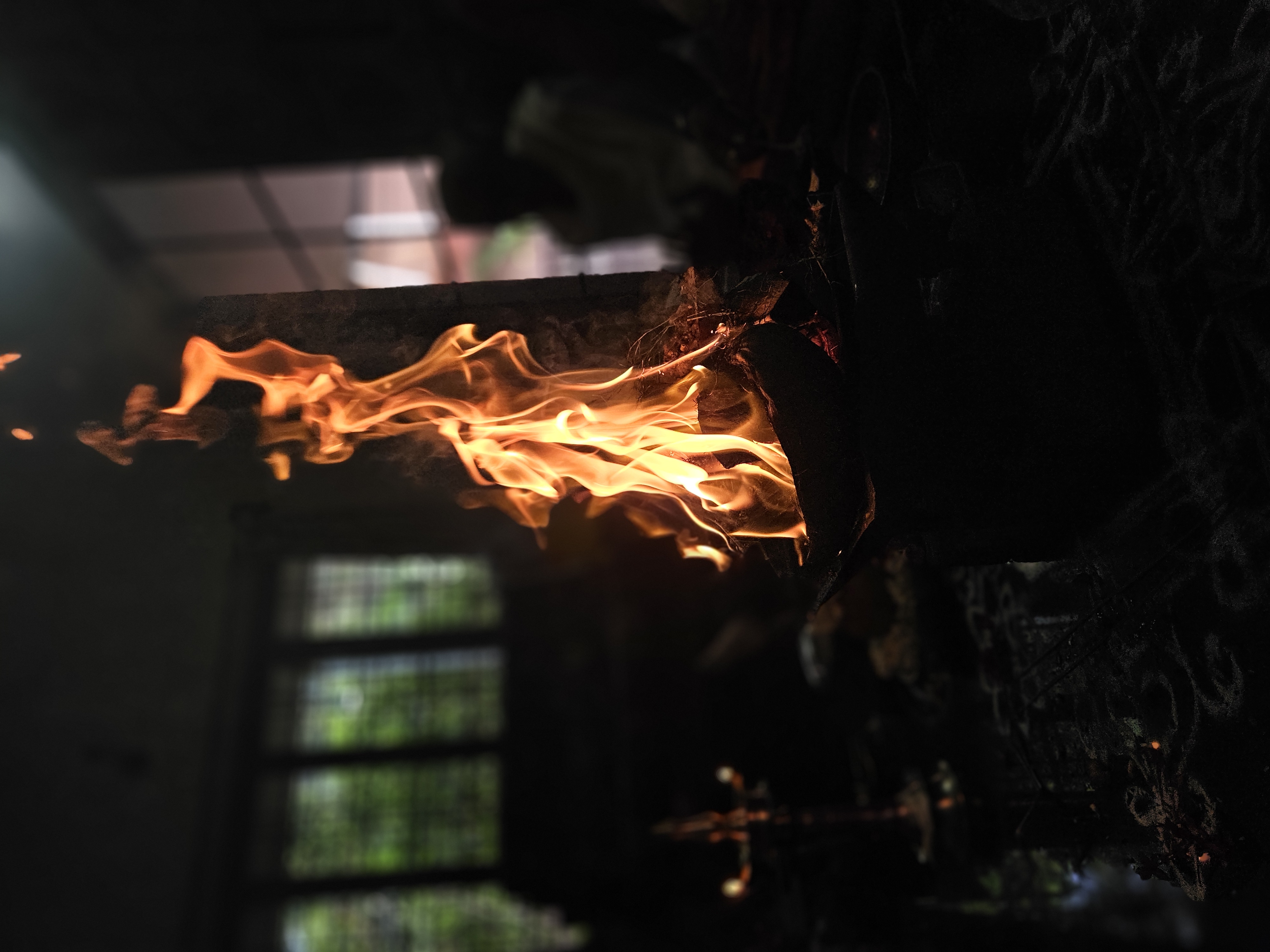 Kerala ritual fire moment