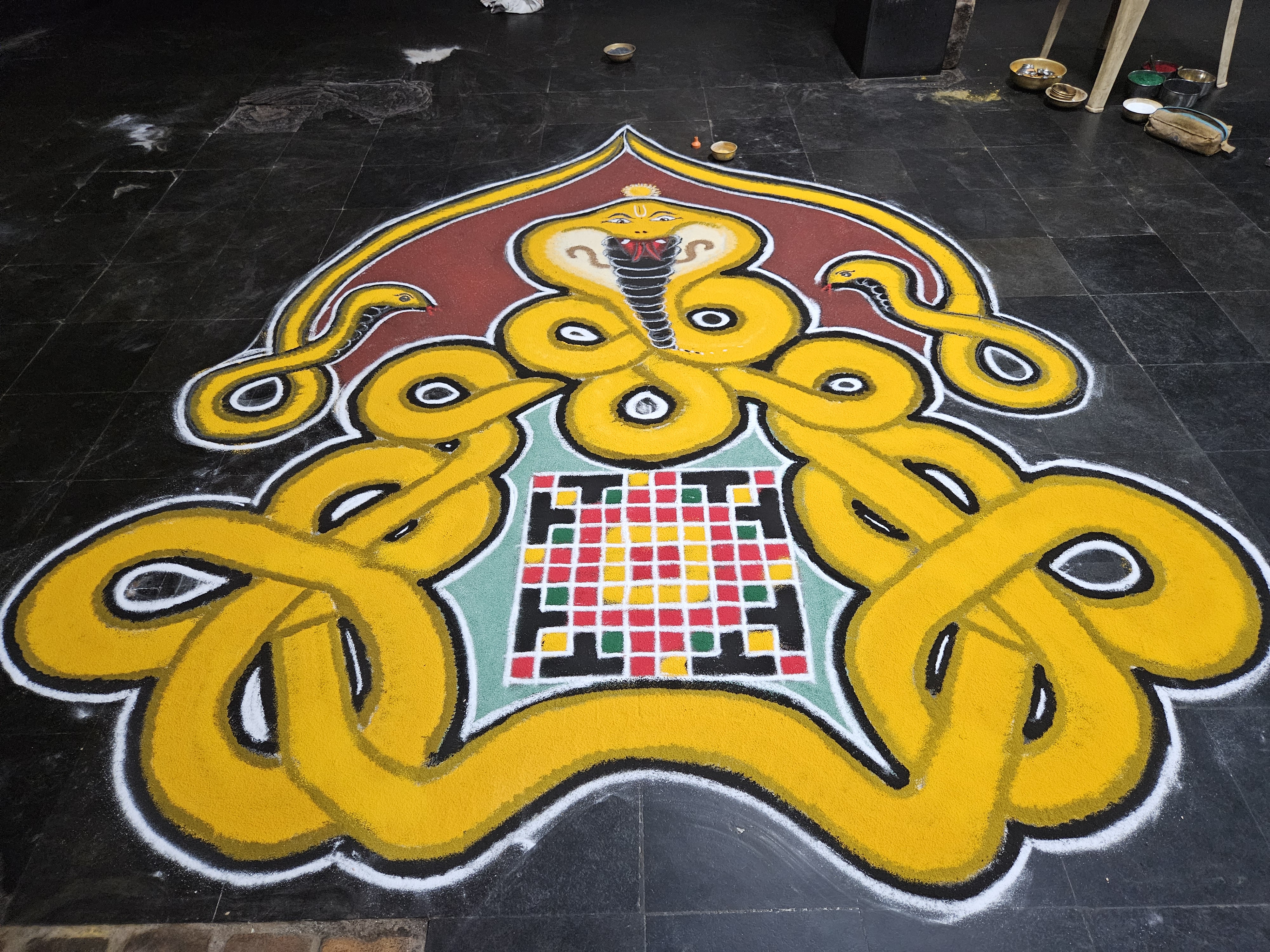 Traditional deepam ceremony