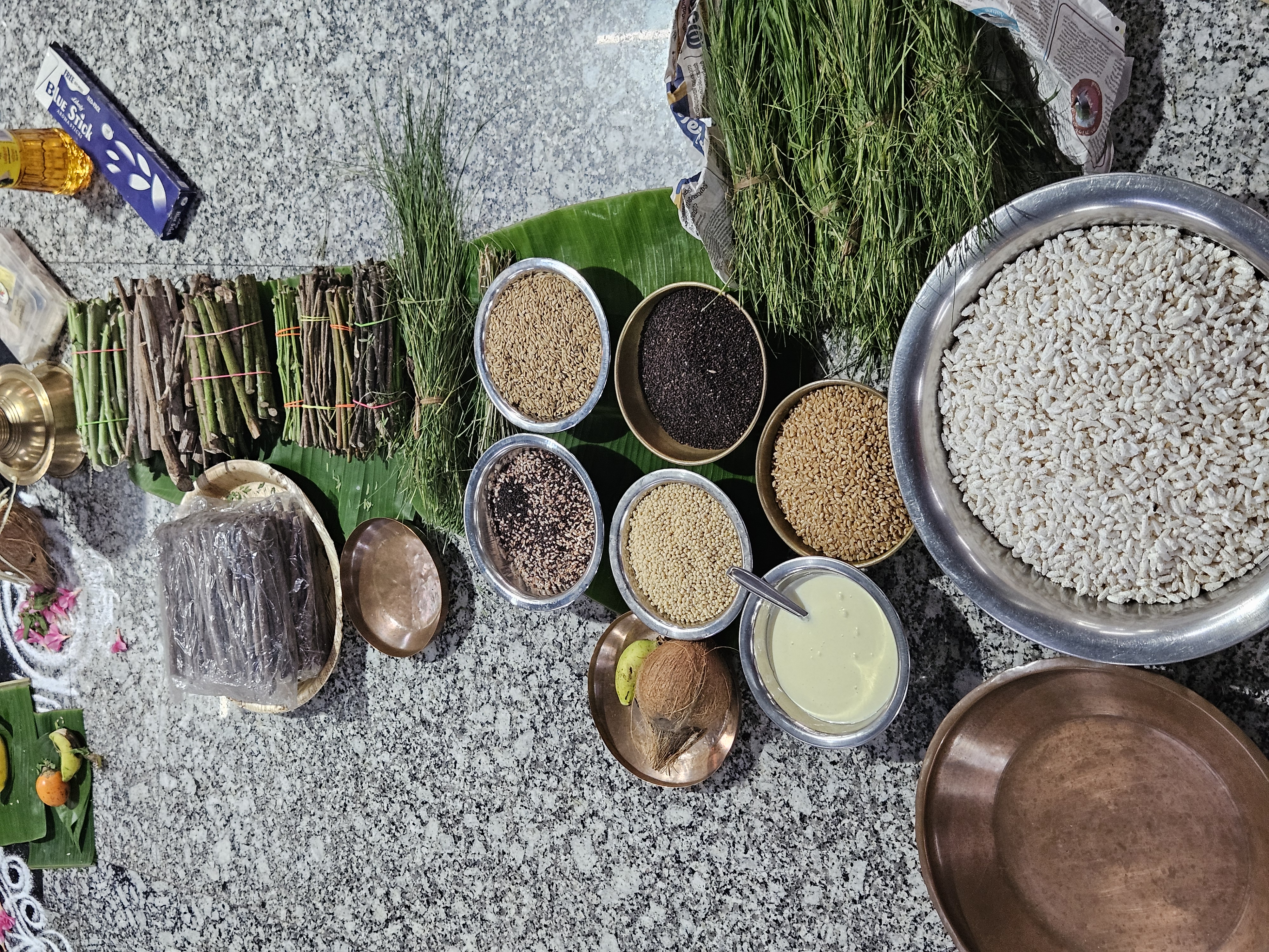 Traditional deepam ceremony